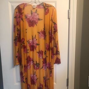 Floor length Large Yellow Kimono